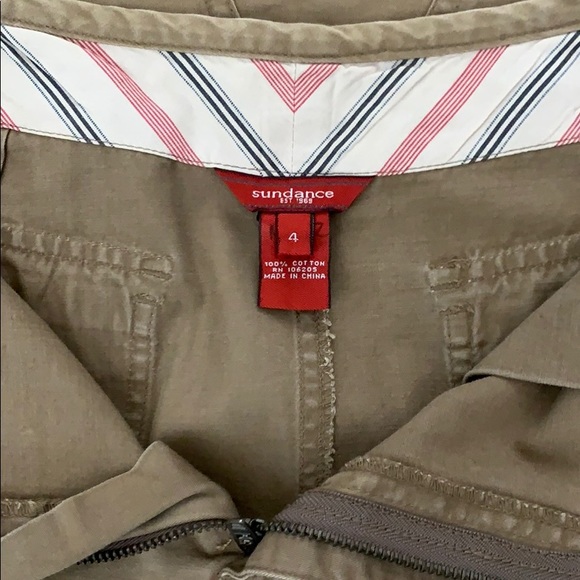 Sundance Cotton Cargo Skirt - Khaki - Picture 3 of 4